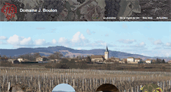 Desktop Screenshot of domaine-j-boulon.com