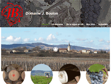 Tablet Screenshot of domaine-j-boulon.com